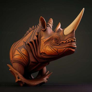 3D модель Dicerorhinus sumatrensis lasiotis (STL)